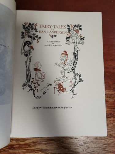 Fairy Tales by Hans Anderson, Illustrated by Arthur Rackham 1932 Hardcover DJ - Picture 9 of 24
