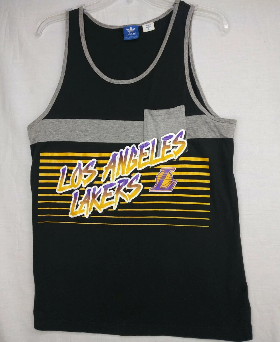 Adidas Vintage LA Lakers Tank Top Size M Big Logo eBay