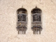 2 x JG-5751(12ax7) G.E. Tubes*Very Strong Testing*3-Mica*Black Plates-D*  #5
