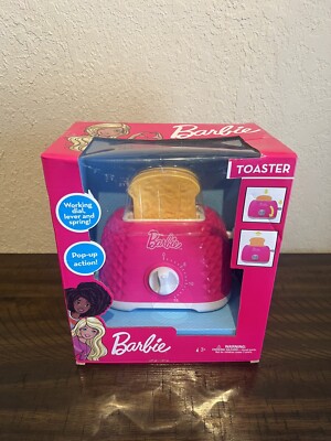 Barbie Pop up Action Toaster Working Dial Lever & Spring Preschool Child Kitchen