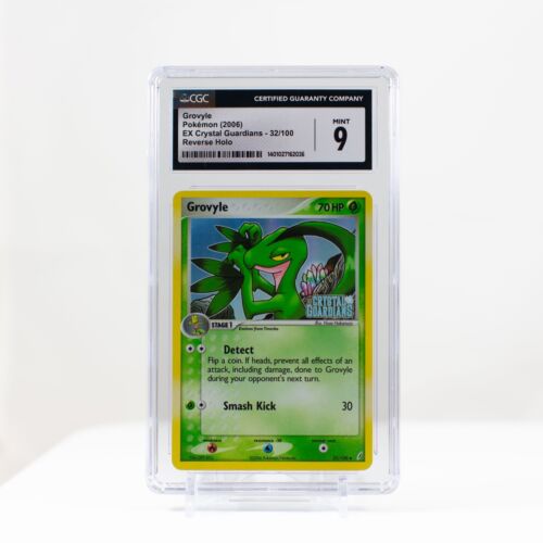 Pokemon Grovyle Reverse Holo #32 EX Crystal Guardians 2006 CGC 9 - PSA BGS - Picture 1 of 3