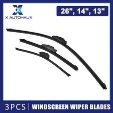 3 Pcs Car Front Rear Windscreen Wiper Blades Set for Hyundai I30 GD 2012-2017