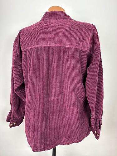 De Colección Años 90 Coraje Ancho Pana Pana Chaqueta Hombres M Borgoña Cremallera Completa Grunge - Imagen 8 de 15