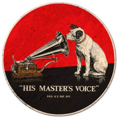 RCA VICTOR PLAYER NIPPER THE DOG HEAVY DUTY USA