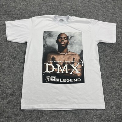 DMX Ruff Ryders Legend Shirt Mens 2XL White Rap Tee Earl Simmons Dark Man Pro 5