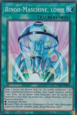 Bingo-Maschine, los!!! RA02-DE062 V.3-Secret-Rare Yugioh