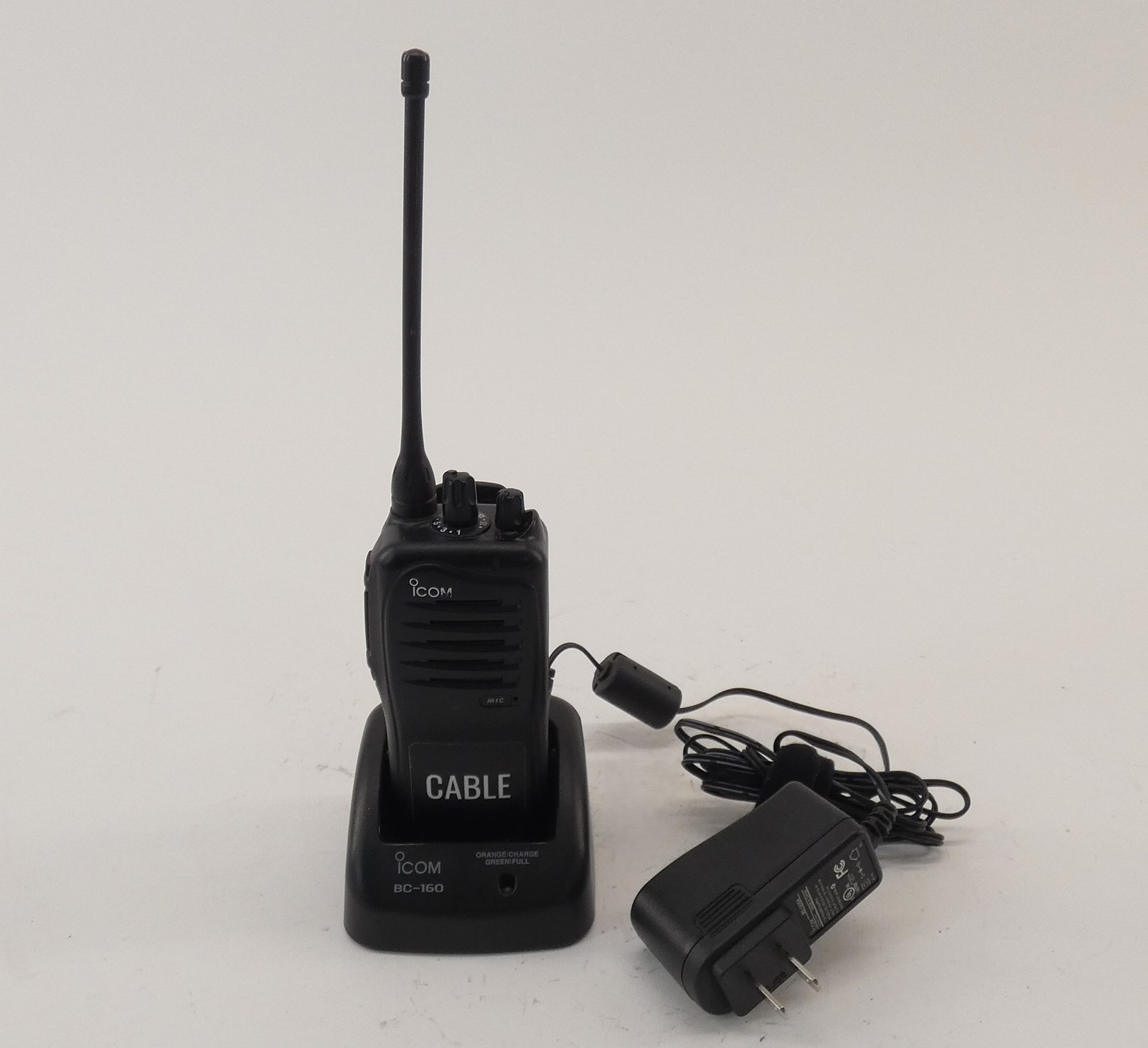 iCOM Handheld Two-Way Portable Radio W/ BC-160 Charger 12-16VDC. Available Now for $50.00
