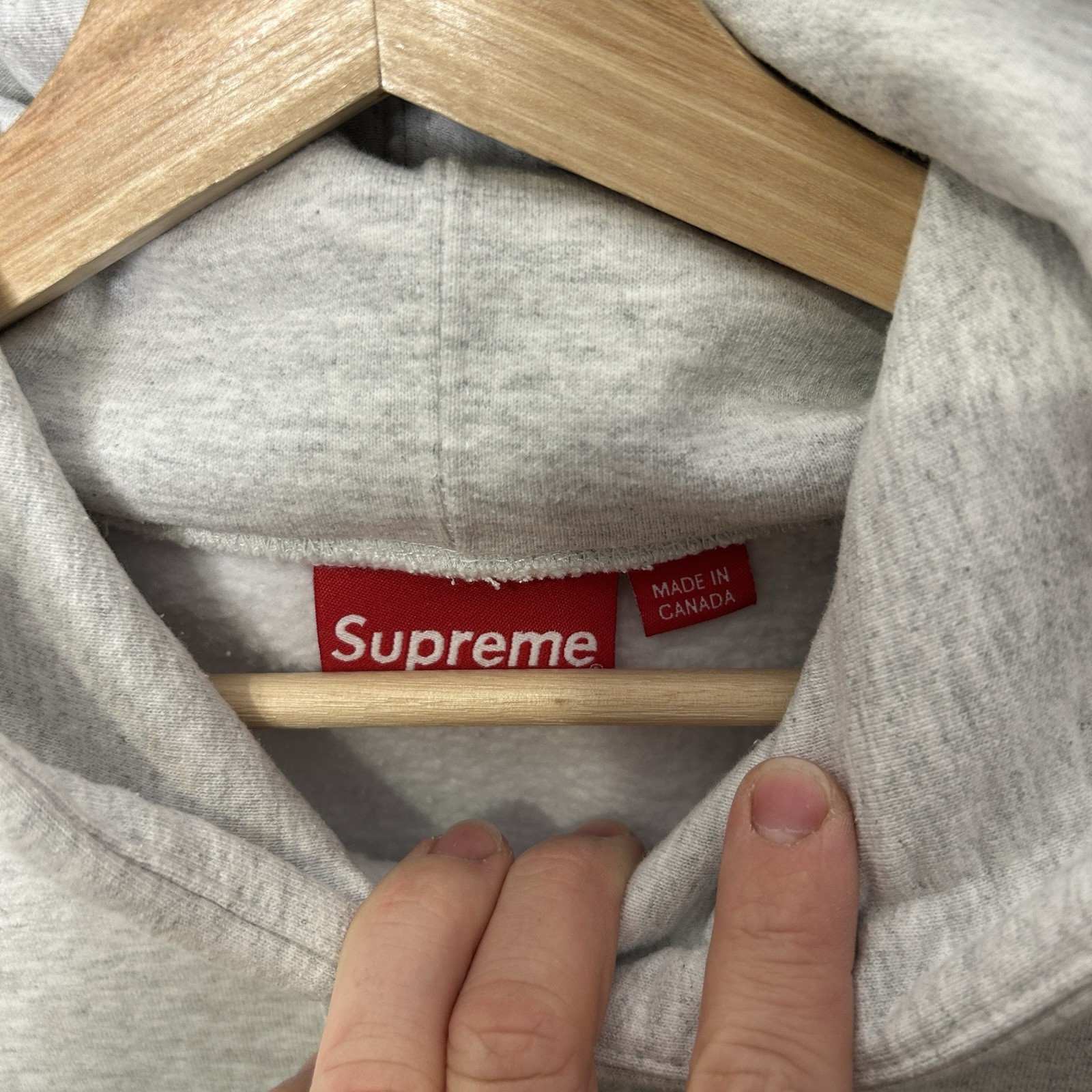 Supreme Script Hooded Pullover “Ash Grey” SS23 Me… - image 7
