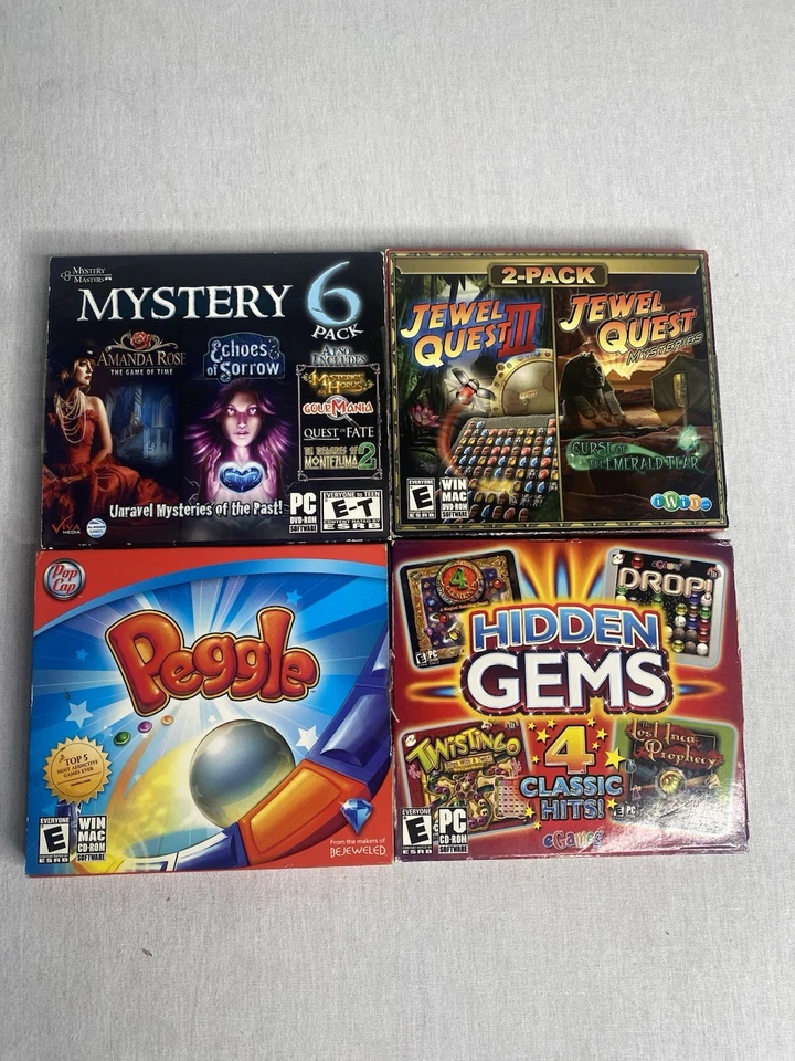 Lot of 14 Puzzle CD Rom Windows PC Games Zuma, Chuzzle, Jewel Quest, Peggle - Image 4 of 4