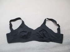 Knix Size 3 Womens Black Lined Wireless Back Closure Opaque Bralette Bra 10F