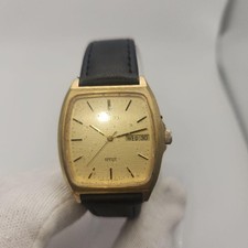 SEIKO Spirit 7N48-5000 Gold Dial Quartz Men's Watch Used Working 74