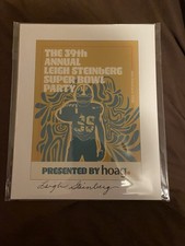 Leigh Steinberg Signed Limited Edition Super Bowl Party Football Art Print 26/50