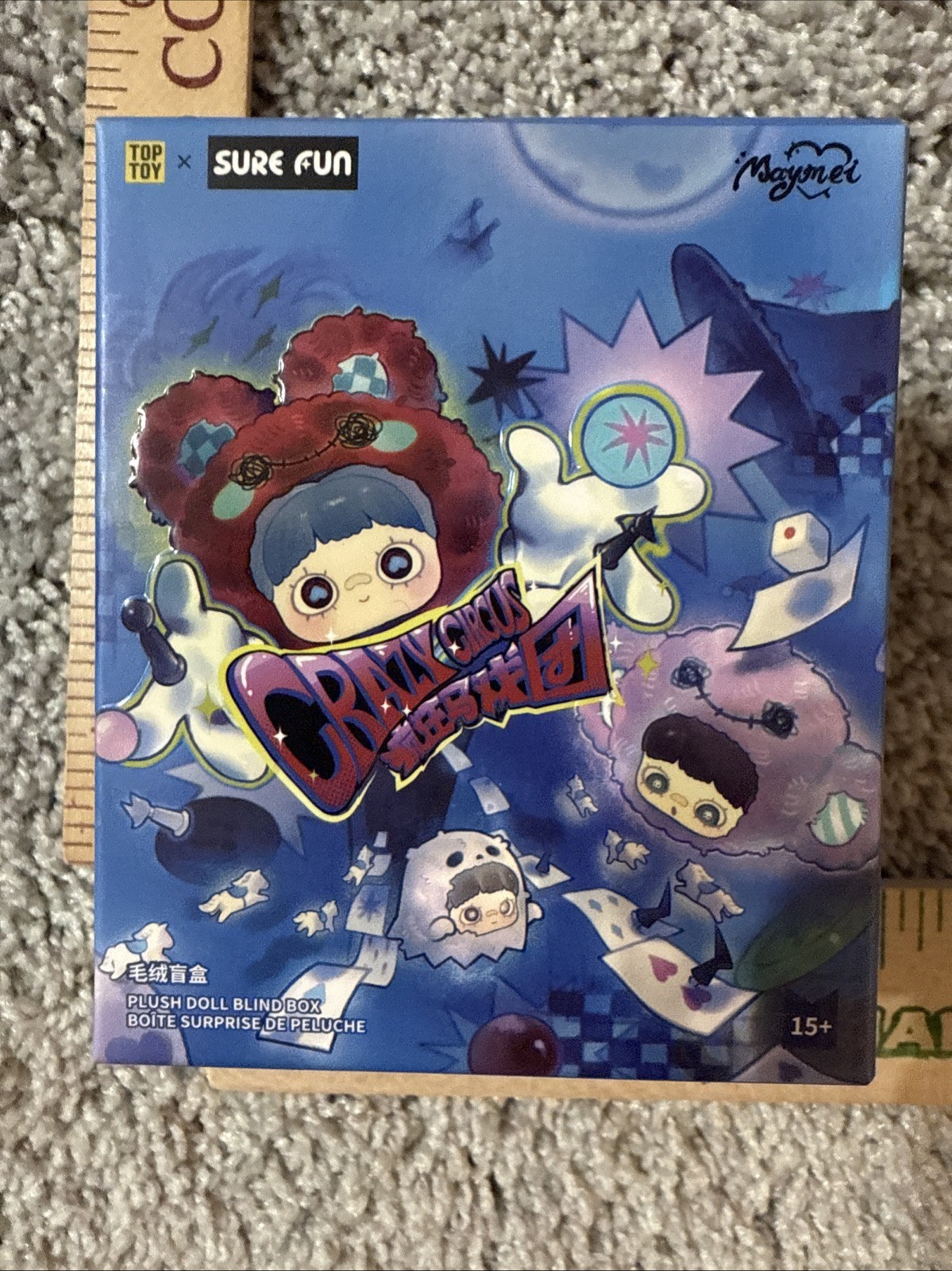 Maymei Crazy Circus Charm Plush Pendant Blind Box Brand New Sealed