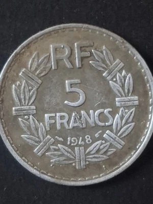 5 FRANCS LAVRILLIER en ALUMINIUM 1948 - Photo 1/2
