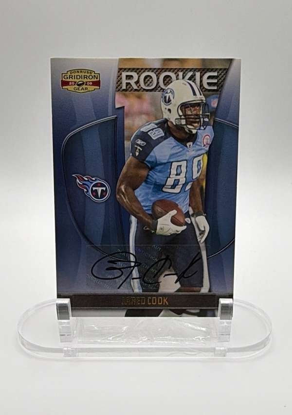 2009 Donruss Gridiron Gear - Autographs Gold #154 Jared Cook Excellent