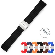 Universal Silicone Watch Band Watch Strap Quick Release Watchband 18 20 22 24mm