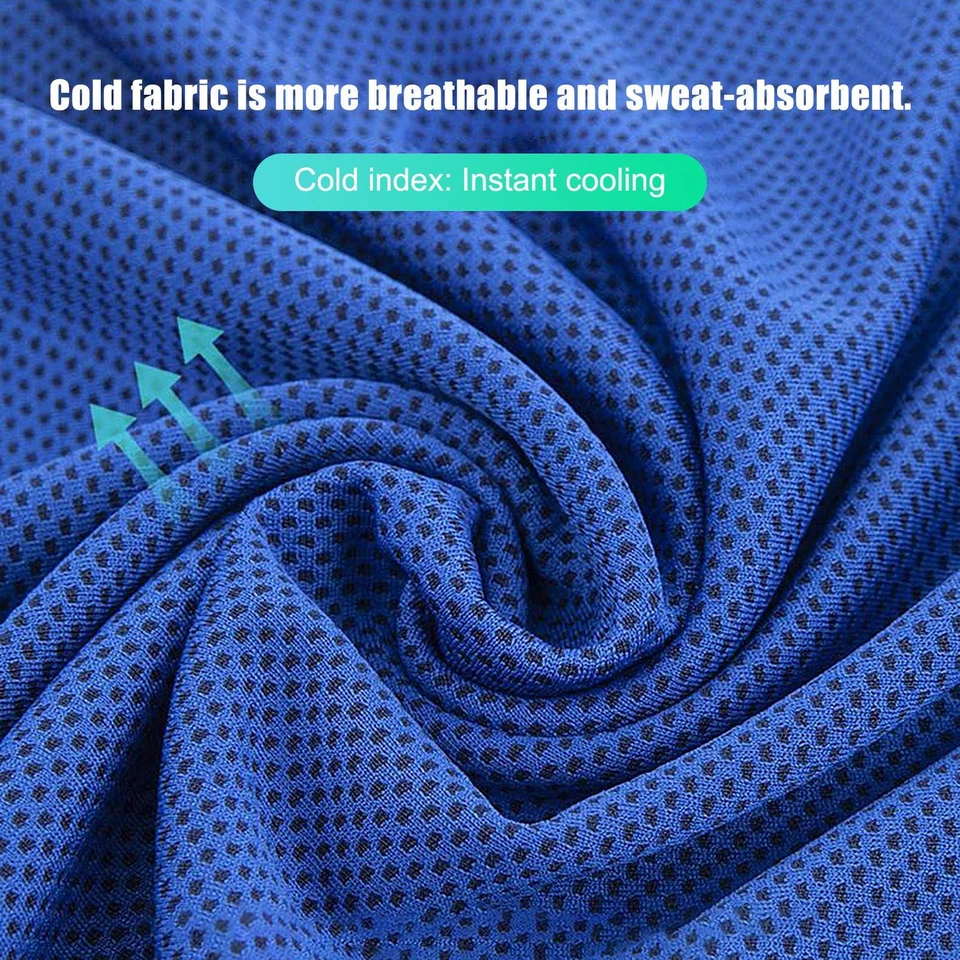 2x Toalla de hielo Cool Snap Elige tu color Gimnasio Deportes Mantente Enfriamiento Toalla Deporte Foto 4 de 4