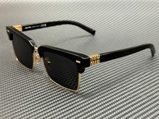 MIU MIU MU 10ZS 1AB5S0 Black Grey Women's 54 mm Sunglasses