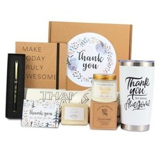 Thank You Gifts for Women, Employee Appreciation Gift Baskets, Thank You Brown