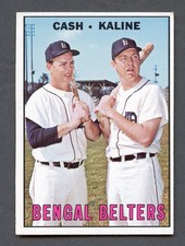 1967 Topps #216 Bengal Belters with Cash, Kaline, VG-EX