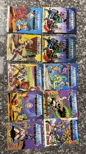 Masters of The Universe He-Man Mini Comic Book Set of 10 Vintage 1984