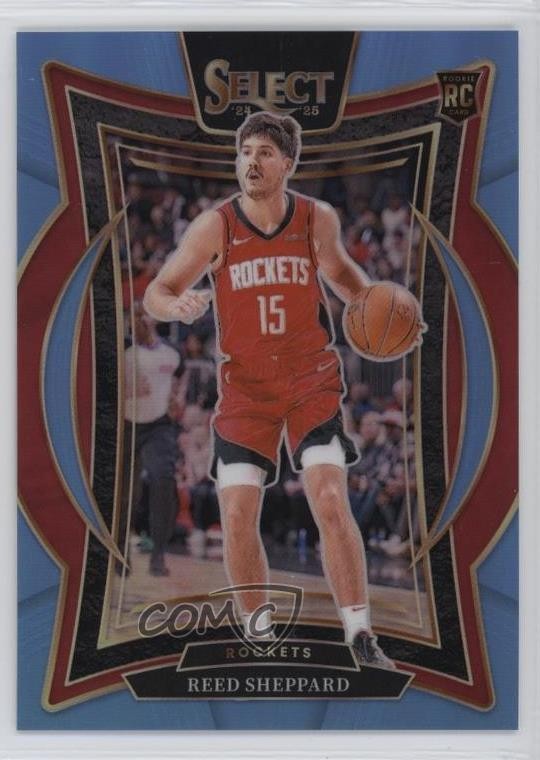 2024-25 Panini Select Concourse Light Blue Prizm 82/299 Reed Sheppard #68 10yl
