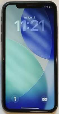 TESTED USED BLACK GSM UNLOCKED iPhone 11, 128GB A2111 MHCA3LL/A WITH 82% BATTERY
