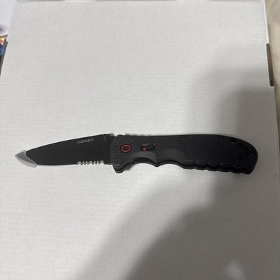 Coast RX350 Blade Assisted Folding Knife with Max Lock 3 Position Clip Black