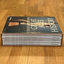 DAILY LIFE IN FIVE GREAT AGES OF HISTORY - 5 Book Set - Horizon 1975 HC SLIPCASE