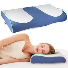Memory Foam Pillows, Cervical Pillow for Neck Pain Relief, Ergonomic Pillow f...