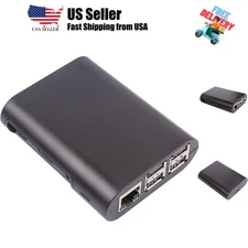 Jet Black Case for Raspberry Pi 3 Model B & Raspberry Pi 2 Model B - Access t...