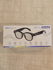 WEGASONIC S99 MAX AI Smart Glasses Black Bluetooth Wi-Fi USB-C