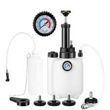 3L Brake Bleeder Kit, Brake Bleeder Vacuum Pump Kit with 1L Brake Bleeder Bottle
