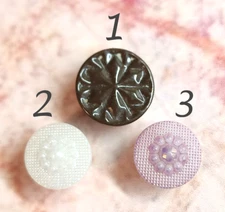 Choice: Antique China Buttons w/ Inserted 2-Way Self Shank ~ Unlisted Patterns