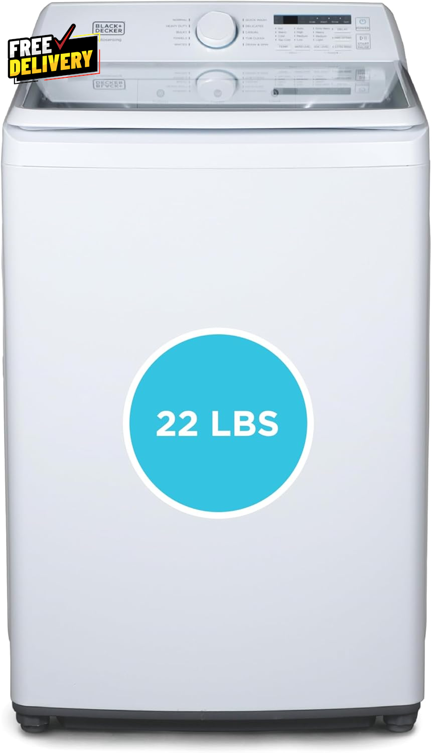 4.1 Cu. Ft. Top Loading Washing Machine with Agitator Full Size Washing Machi...