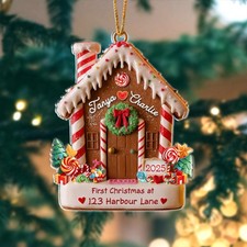 First Christmas in Our New Home, New Home Gingerbread Acrylic Ornament