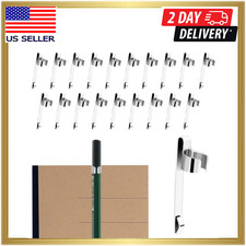 20 Pcs Metal Pencil Clips Slide On Pencil Pocket Pen Clips Snap In Pencil Holder