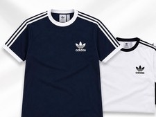 Adidas Mens Originlas Three Stripes Short Sleeve Crew Neck T-shirt