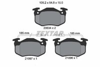 1 X Bremsbelagsatz BremsbeläGe Textar 2109601 FüR Renault