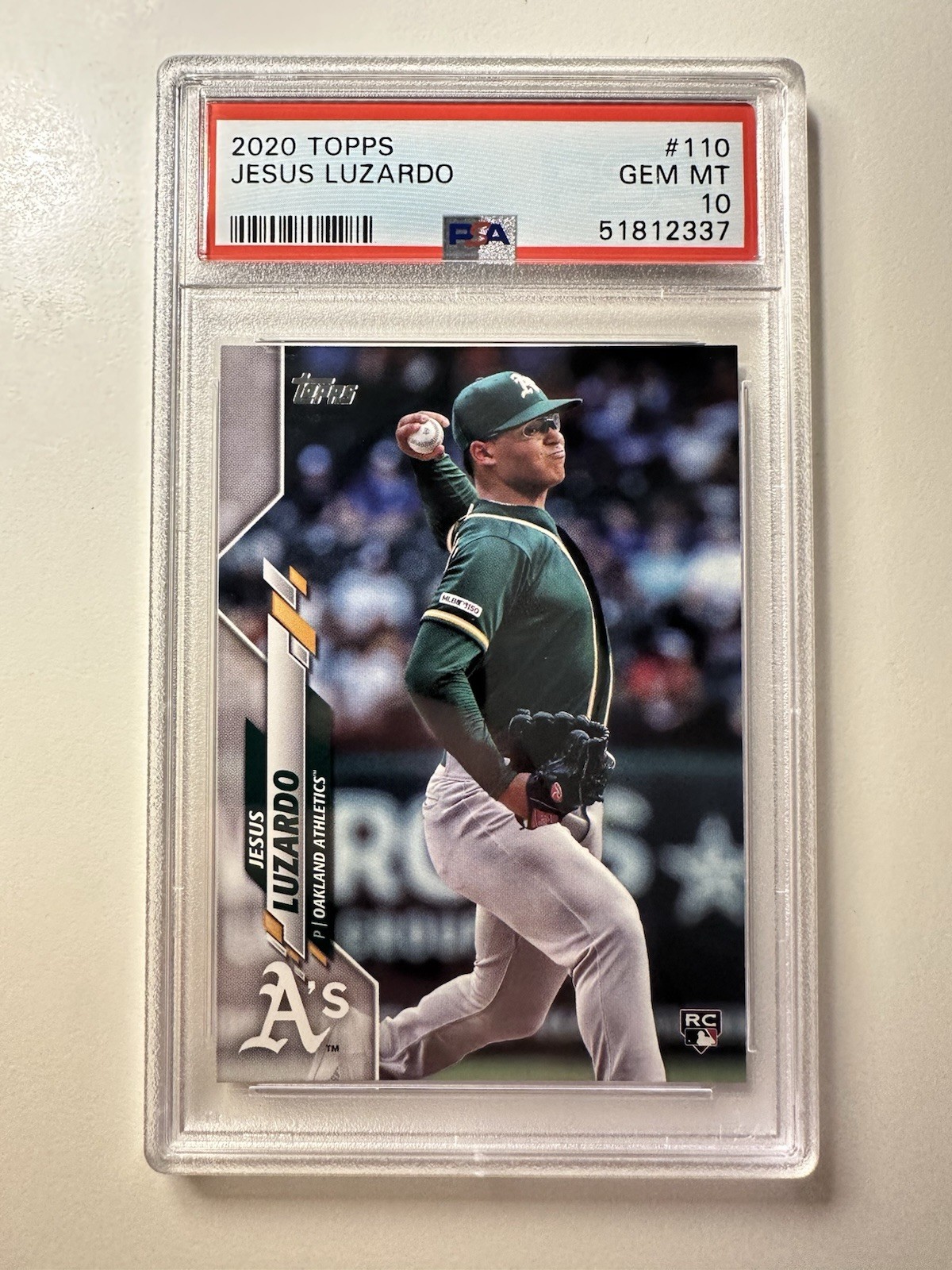 2020 Topps Jesus Luzardo Rookie #110 PSA 10
