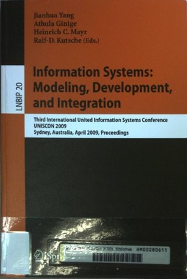Information Systems: Modeling, Development, and Integration: Third International