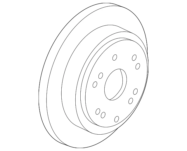 Rotor de freno de disco trasero genuino Honda 42510-TK8-A01 Foto 2 de 3