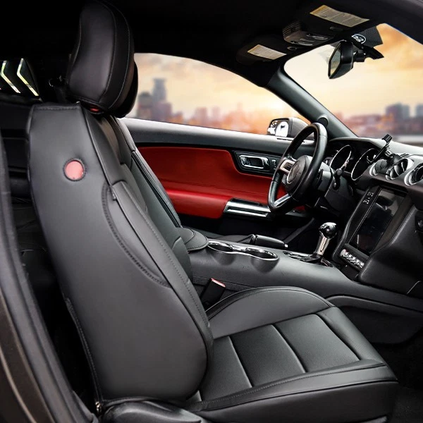 Menifomory for Ford Mustang Hardtop Coupe seat cover 2015-2025 Full Set 10PCS Foto 2 de 4