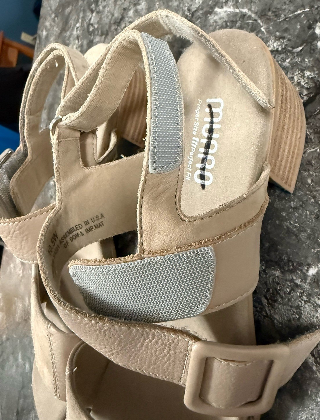 Munro Womens Frances Leather Patchwork Slingback … - image 8