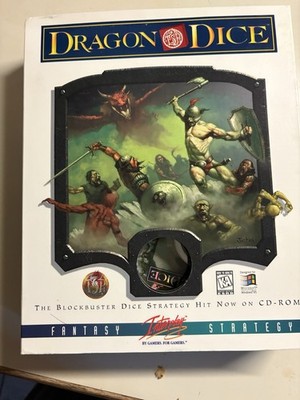 Interplay Computer Game Dragon Dice  Big box CD ROM