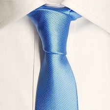 New Luxury 100 Silk Handmade Ties - Premium Quality Men's Neckwear - Blue