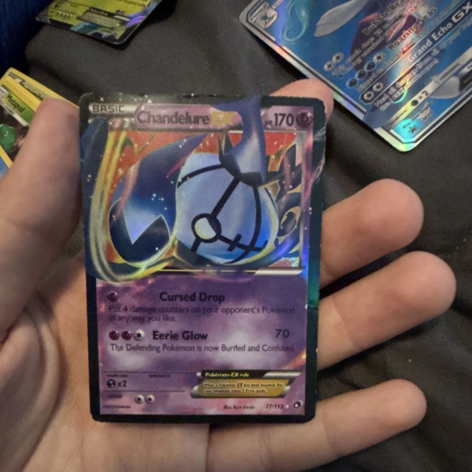 Pokemon TCG Chandelure EX 77/113 Legendary Treasures Ultra Rare Holo 170HP