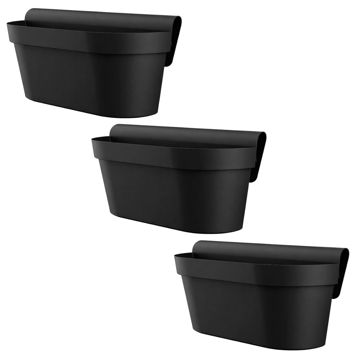 gitter für blumenkästen Rut Pflanzenbehalter für Gitter schwarz – Balconyliving.de main image 1