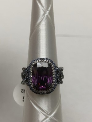 Bomb Party Ring Size 9 Sirens RG83877 Heart Of The Seas Array CZ Hematite 