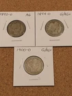 1892-O AG, 1894-O G/AG+, and 1900-O G/AG Barber Quarters, Undamaged